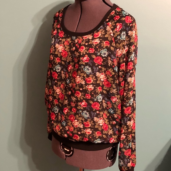 Sheer floral sweater - Picture 2 of 7